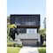 Ejoy 2.4 in. W x 78.74 in. L x 1.65 in. Thick WPC Composite Outdoor Wall Louver Screen, 4PK WPC-BrushedBlack - alternate 4
